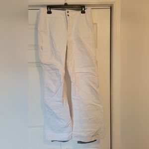 Columbia Women's White Cargo Pants Snow Ski